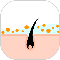 うるおい成分が浸透するイメージ図